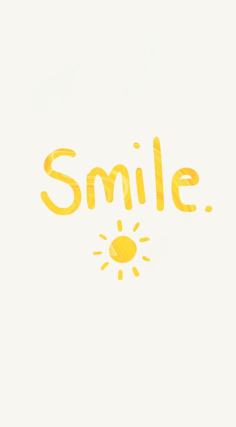 #Phonewallpaper #illustration #phone #wallpaper #background #phonebackground #smile #happy #yellow #yellowwallpaper Android Art, Smile Wallpaper, Happy Yellow, Wall Paper Phone, Happy Wallpaper, Most Beautiful Wallpaper, Motiverende Quotes, Iphone Prints, Cute Wallpaper For Phone