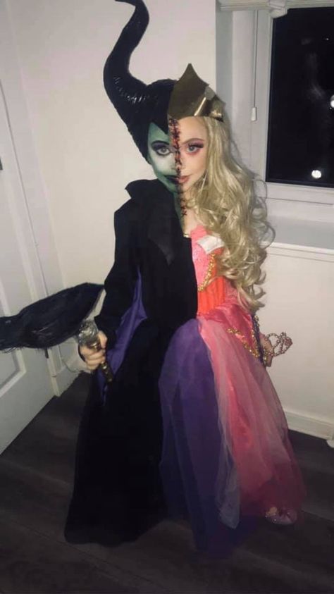 Malificent&Aurora x Maleficent Wedding Theme, Sleeping Beauty Halloween Costume, Sleeping Beauty Halloween, Maleficent Sleeping Beauty, Maleficent Halloween Costume, Disney Villain Costumes, Maleficent Halloween, Epic Halloween Costumes, Aurora Costume