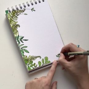 Naturaleza Journal Cover Ideas, What To, Plant Journal, Bullet Journal Notes, Page Borders Design, Bullet Journal Notebook, What To Write, Dot Journals, Diary Ideas