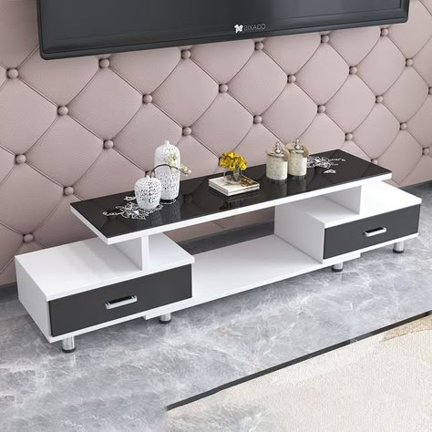 lassani wood lcd unit modling Tv Stand Decor Living Room Minimalist, Tv Cabinet Furniture, Simple Tv Stand Design, Diy Bedsheet, Modern Tv Stand Living Rooms, Study Room Ideas, Wash Basin Design, Bedsheet Design, Bedsheets Designs