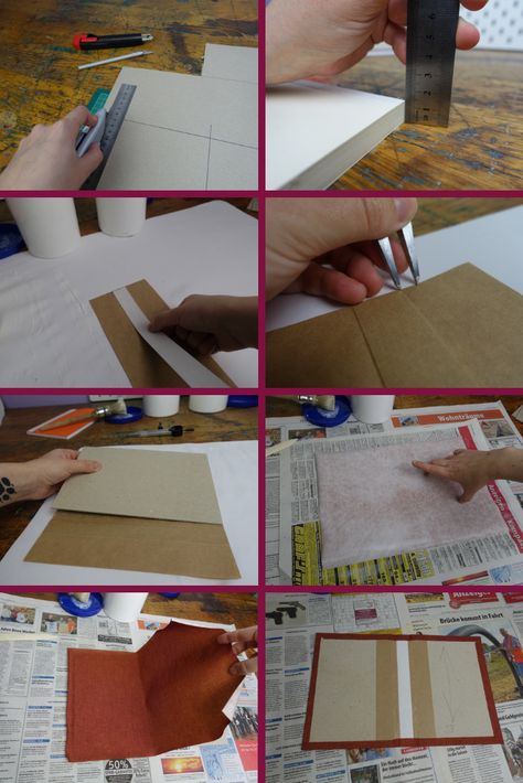 Anleitung: Wie machst du eine perfekte Buchdecke  #selberbuchbinden #buchbinden #buchbindung #buch #buchliebe #diy #anleitung Diy Buch, Book Binding, Tips And Tricks, Book Art, Stampin Up, Diy Projects, Bullet Journal, Paper Crafts, How To Plan