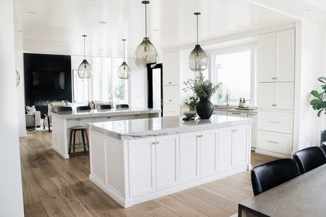 Double Sided Island, Double Island Kitchen, Kitchen Post, Home Bunch, Creative Co Op, In Addition, Black Decor, Mango Wood, House Inspiration