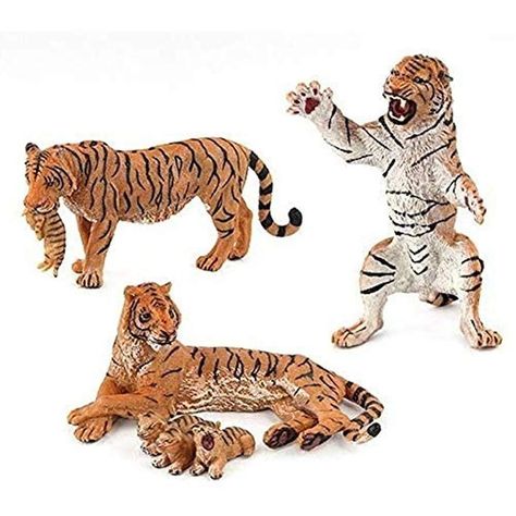 Tiger Habitat, Animal Figurine Toys, Wild Animal Toys, Minnie Mouse Toys, Interesting Textures, Tiger Birthday, Horse Brand, Animal Action, Africa Animals