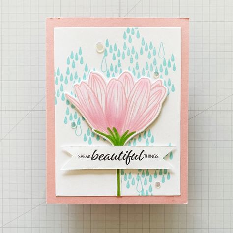 🌸 NOW LIVE 🌸 Showers of Blessings! ⁠ ⁠ Check out my latest stamp set release "Showers of Blessings" available NOW at ginakdesigns.com. 🎉 Grab the FREE card idea sheet on my website. Showers Of Blessing, Gina K Designs, Gina K, Free Card, Free Art Prints, Pure Joy, Card Making Inspiration, Watercolour Tutorials, Super Excited