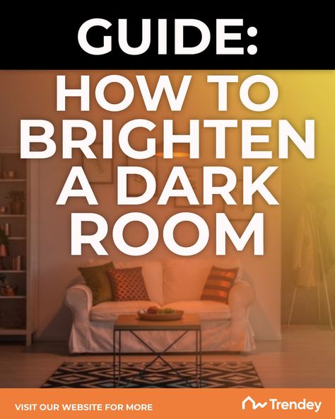 Explore creative and simple ways to transform a dark room into a brighter, more inviting space with just a few adjustments. How To Add Light To A Dark Room, Bright Lamp, A Dark Room, Amazing Ideas, Dark Room, Decor Tips, Simple Way, Natural Light, Bedroom Design