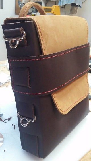 Leather Satchel / Bag : 9 Steps (with Pictures) - Instructables Box Purse, University Library, Leather Satchel Bag, Satchel Bag, Leather Satchel, Leather Working, Satchel Bags, A Box, Tan Leather