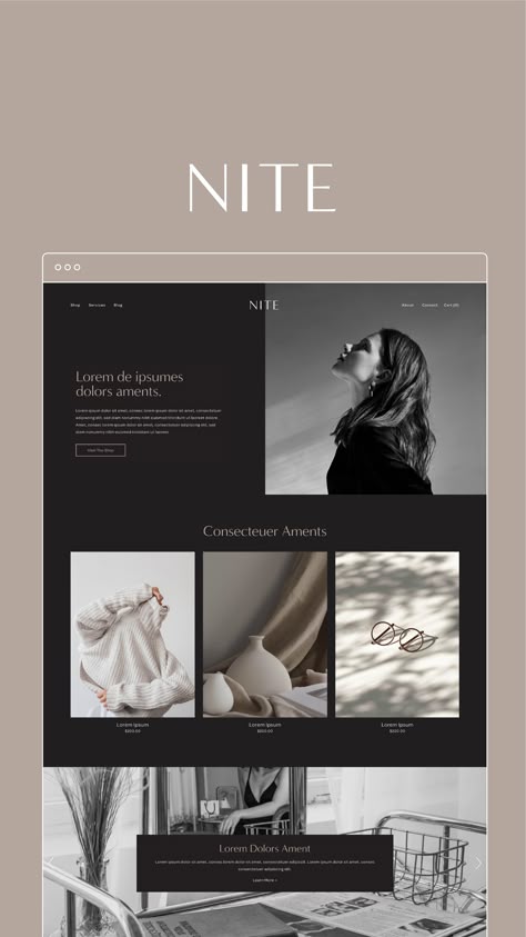 Modern Salon Website Design, Squarespace 7.0 Template, Modern Elegant Website Design, Magazine Style Website Design, Luxury Portfolio Design, Luxury Brand Website Design, Squarespace Photography Website, Aesthetic Blog Design, Luxury Website Design Inspiration