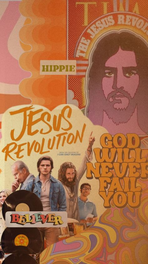 yall! i just watched this FINALLY for the first time because it just got added to Netflix. PLEASEEE go check it out if you haven’t yet . it has changed me. it’s called Jesus Revolution. love you❤️ Hippie Christian, Jesus Revolution, Revolution Poster, Revolution Art, Christian Iphone Wallpaper, Movie Collage, Jesus Videos, Bible Verse Background, Western Wall Art