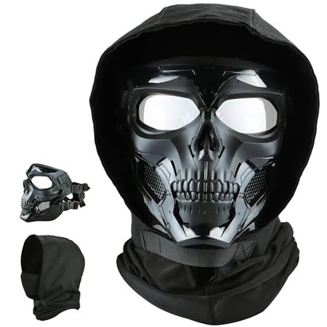 Mask Full Face, Paintball Mask, Armor Clothing, Sports Costume, Combat Gear, Movie Black, Skull Mask, Cool Masks, Steampunk Design