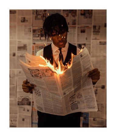 Instagram B, Self Portrait, Newspaper, To Sell, Instagram