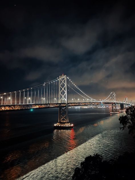 #sanfran #california #baybridge #bay #city #night Bay Area Aesthetic, Yay Area, Trap Argentino, Bay Area California, City Night, Bay City, Celebrity Wallpapers, The Bay Area, San Fran