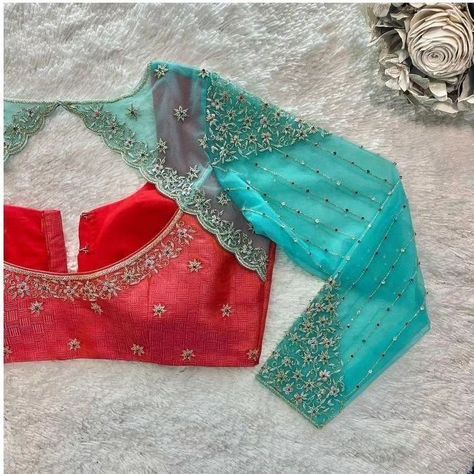 DM@9640490158 Designer maggam zardosi work blouse Fabric: Halfpattu/Rawsilk Dispatch: 3days Price : 3800 unstiched . 4350stitched Colours and sizes can be customised accordingly Normal Blouse Designs, Blouse Design Aari Work, Zardosi Work Blouse, Normal Blouse, Blouse Maggam Work, Maggam Blouse, Silk Saree Blouse Designs Patterns, Netted Blouse Designs, Maggam Work Blouse