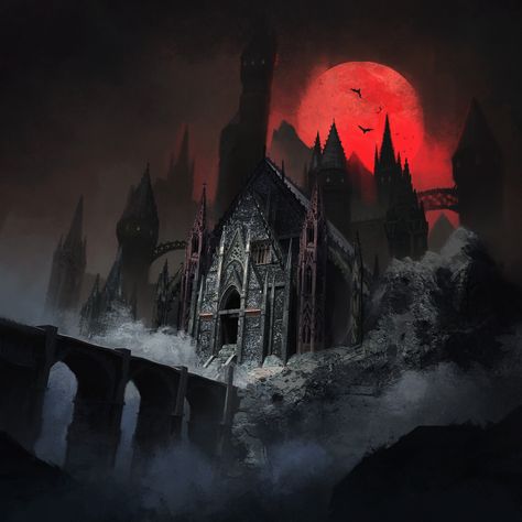 Vampire City, Vampire Castle, Story Edit, Vampire Stories, Dark Castle, Gothic Castle, D Minor, Gothic Vampire, Castle Art