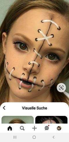 Halloween Make Up Easy Simple For Kids, Halloween Makeup Kids Witch, Creepy Easy Halloween Makeup, Creepy Halloween Face Paint, Easy Kid Halloween Makeup, Boys Halloween Makeup Kids, Halloween Face Paint Spider, Simple Halloween Makeup For Kids, Easy Halloween Face Paint Ideas