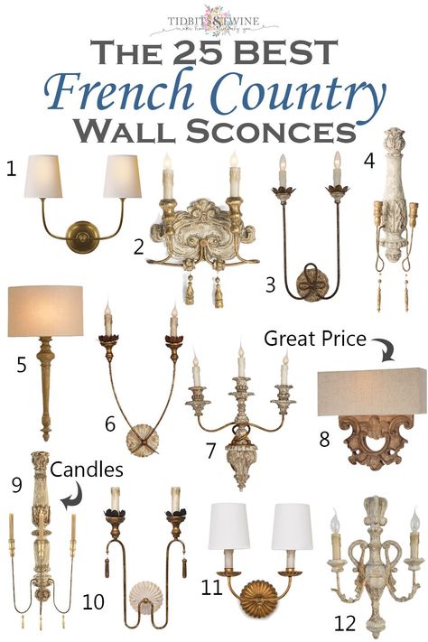 French Country Fixtures, English Light Fixtures, French Country Candle Wall Sconces, Modern French Country Light Fixtures, French Country Light Fixtures Bathroom, French Country Bathroom Sconces, Vintage Sconces French Country, French Country Bedroom Lighting, French Cottage Light Fixtures