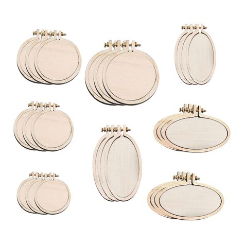 PRICES MAY VARY. Premium Material: These mini embroidery hoop are made of quality pine wood, bamboo, which are lightweight, hard, smooth and comfortable, won't scratch your hands, not easy to rust or break, all screws and nuts are made of pure copper, ideal for DIY necklaces, pendants, key chains. Adjustable & Convenient: Featuring with an adjusting screw, you just need to twist the screw open, put the fabric in and adjust the screw the tight the fabric like a drum surface, which is convenient t Ring Embroidery, Embroidery Circle, Mini Embroidery Hoop, Mini Embroidery, Cross Stitch Hoop, Embroidery Necklace, Display Frames, Frame Ring, Embroidery Tools