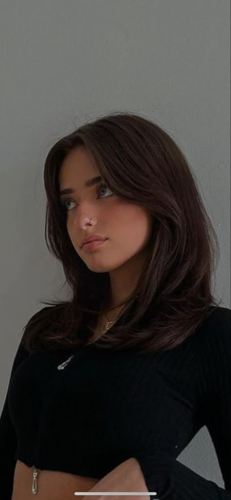 Collarbone Length Hair, Layered Haircuts For Medium Hair, Oval Face Haircuts, Brown Hair Inspo, Hairstyles For Layered Hair, Shoulder Length Hair Cuts, Haircuts For Medium Hair, Haircuts Straight Hair, كريستيانو رونالدو