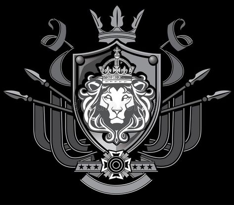 Crown Banner, Shield Tattoo, Arte Viking, Tattoo Lettering Design, H Monogram, Lion Head Tattoos, Tribe Of Judah, Lion Images, Lion Of Judah