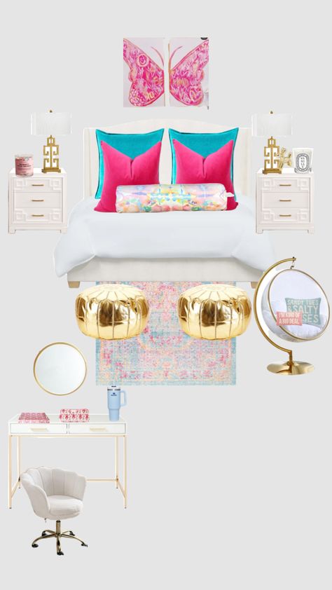 Dorm Room Styles, Preppy Bedroom, College Dorm Room Decor, Home Decor Aesthetic, Aesthetic Home Decor, College Apartment Decor, Preppy Room Decor, Preppy Room, Classic Bedroom