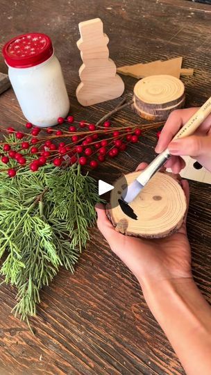 Earthy Christmas, Holiday Woodworking Projects, Pinecone Centerpiece, Sleeping At Last, Rustic Christmas Ornaments, Gift Wrapping Inspiration, Alternative Christmas, Rustic Ornaments, Christmas Decor Inspiration