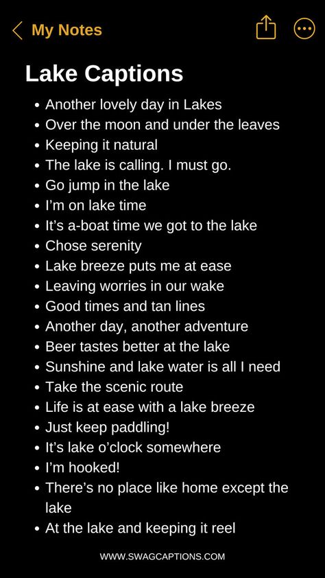 Discover serenity with our collection of "Lake Captions to Find Your Inner Peace." Whether you're reminiscing about a peaceful lakeside retreat or seeking inspiration for your next social media post, these captions perfectly capture the tranquility and beauty of lake moments. Dive into calming reflections, soothing sunsets, and the gentle whispers of nature. Let our curated captions bring a sense of peace and calm to your photos and share the blissful vibes with your followers. Finding Peace Captions Instagram, Inner Peace Captions Instagram, Lake Ig Captions, Lake Day Quotes, River Instagram Captions, Reminiscing Captions, Bliss Captions, Lake Day Instagram Captions, Lake Quotes For Instagram