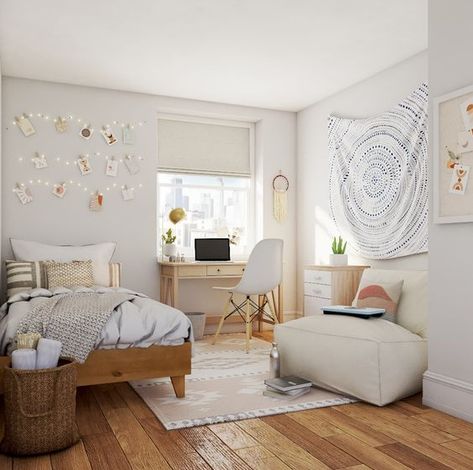 Bedroom Layout – Bed Bath And Beyond Is Helping Remote College Kids Turn Their Childhood Bedrooms Into Dorm-Like Spaces - davidreed.co College Bedroom Decor, Student Bedroom, Ideas Habitaciones, Small Bedroom Layout, Dorm Style, College Room Decor, Luxe Bedroom, College Dorm Room Decor, Steampunk Decor