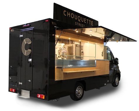 Mobile Bakery Truck | Custom-Made Retro Food Truck | Chouquette Paris Retro Food Truck, Bakery Truck, Mobile Bakery, Food Truck Design Interior, Food Truck Business Plan, Fast Food Truck, Foodtrucks Ideas, Vending Cart, Gourmet Pastries