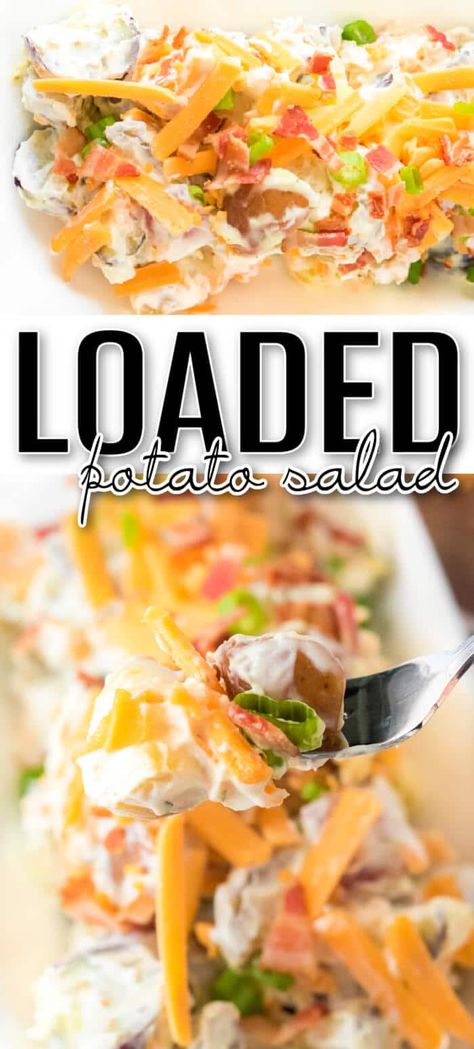 Potatoes Ranch Seasoning, Salad With Potatoes, Avocado Slaw, Loaded Potato Salad, Potato Avocado, Ranch Potato Salad, Smoked Pork Tenderloin, Easy Bbq Recipes, Potatoe Salad