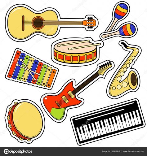 Music Instruments Diy, Educational Toys For Preschoolers, Indian Musical Instruments, Musical Instruments Drawing, Music Classroom Decor, Minnie Mouse Images, Rasy Koni, Animal Worksheets, Diy Instruments