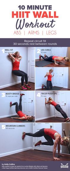 This total body wall workout is perfect for sneaking in a quick routine at home, in the office, or even when you’re on the road. All you need is a wall, a workout mat or towel, and 10 minutes. Get the workout here: http://paleo.co/WallHIIT Workout Mat, Wall Workout, Mental Training, High Intensity Workout, Mat Exercises, I Work Out, A Workout, Band Workout, Hiit Workout