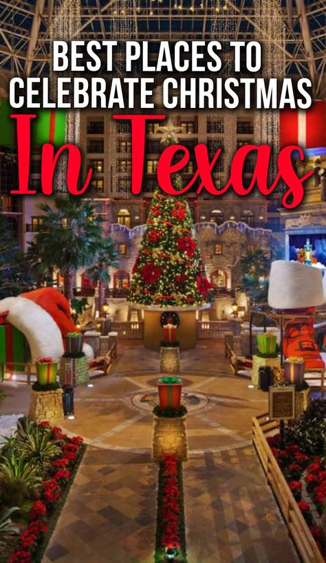 Grapevine Texas Christmas, Texas Christmas Decor, Christmas In Texas, Christmas Trips, Christmas Travel Destinations, Resorts For Kids, Christmas Towns, Christmas Things To Do, Christmas Getaways