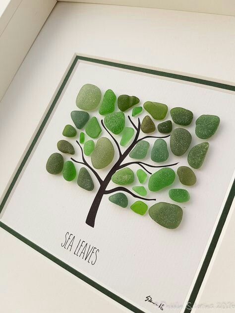 Sea Glass Art Projects, Seaglass Art, Beach Glass Crafts, Art Pierre, Beach Picture, Glass Art Projects, Beach Glass Art, Sea Glass Crafts, Beach Crafts