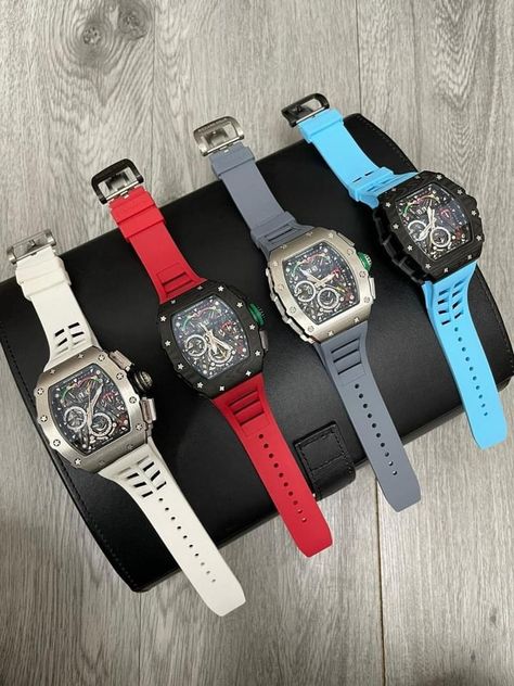 Richard Mille Watches Men, Diesel Watches For Men, Richard Mille Watches, Stylish Watches Men, Digital Sports Watches, Fancy Watches, Expensive Jewelry Luxury, Suede Oxfords, Fancy Jewellery Designs