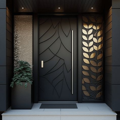 Ideas creativas para transformar la puerta principal de tu casa House Front Door Design, House Main Door, Modern Entrance Door, House Main Door Design, Door Design Photos, Main Entrance Door Design, House Interior Design Styles, Home Door Design, Interior Design Your Home