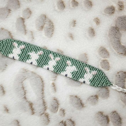 Bracelet Making Tutorial, Alpha Pattern, Alpha Patterns, Festive Holiday, Friendship Bracelet Patterns, Bunny Rabbit, Bracelet Patterns, Friendship Bracelet, Holiday Festival