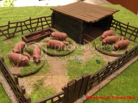 Pig Sty, Chicken Roost, Farm Craft, Natural Farming, Easy Art For Kids, Pig House, Toy Barn, Farm Projects, Woodland Animal Prints