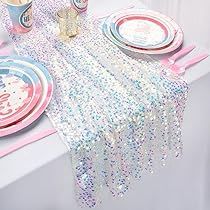 Taylor Swift Birthday Party Table Decor, Iridescent Birthday Party Decorations, Girly Space Party, Iridescent Party Theme, 10th Birthday Decoration Ideas, Taylor Swift Table Decor, Iridescent Party Decorations, Iridescent Table, Glitter Table