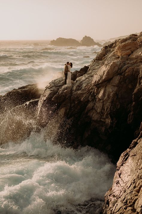 Sunset Cliffs Proposal, Beach Photography Wedding, Cliff Side Elopement, Monterey Photoshoot, Big Sur Proposal, Big Sur Micro Wedding, Big Sur California Elopement, Elopement Big Sur, Big Sur California Wedding