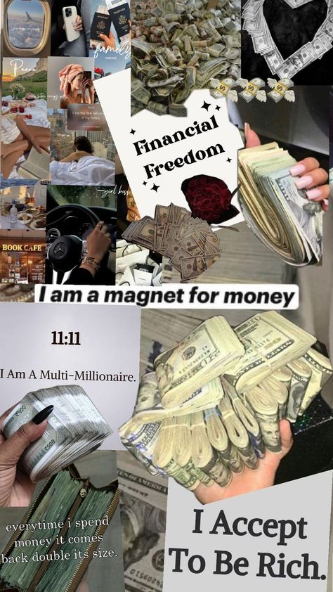 Multi Millionaire Aesthetic, I Am A Multi Millionaire, Millionaire Aesthetic, Multi Millionaire, Vision Board Collage, Manifesting Vision Board, Life Goals Future, Vision Board Wallpaper, Vision Board Goals