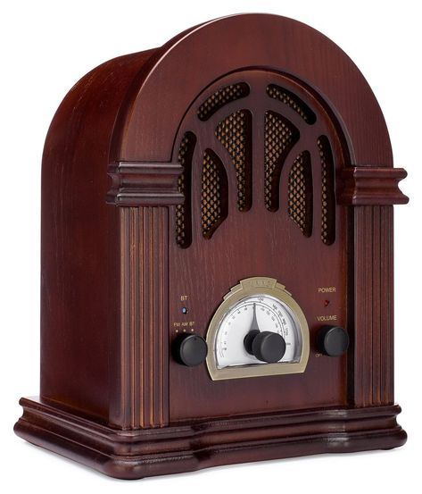 Vintage Retro Radio Bluetooth  AM FM Classic Wooden Old Style Speaker Gifts Wood #VintageRetroRadio Retro Radios, Radio Antigua, Old Time Radio, Retro Radio, Antique Radio, Old Radios, Vintage Radio, Retro Vintage Style, Play Music