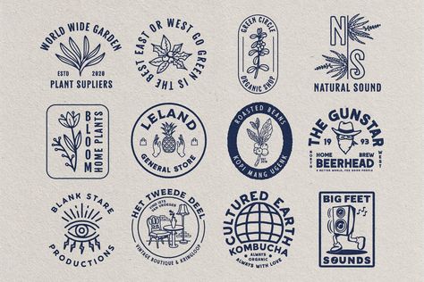 Stamp Logo Design Vintage, Stamp Style Logo, Hand Drawn Logos, Stamp Aesthetic, Vintage Badge Design, Hand Drawn Aesthetic, Vintage Badge Logo, Kerala Ayurveda, Motorcycles Logo Design