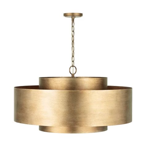 Gold Flamingo Seamus 9 - Light Drum Chandelier & Reviews | Wayfair Capital Lighting Fixture, Contemporary Glam, Large Pendant Lighting, Candle Cover, Lighting Showroom, Capital Lighting, Drum Chandelier, Drum Pendant, Candelabra Bulbs