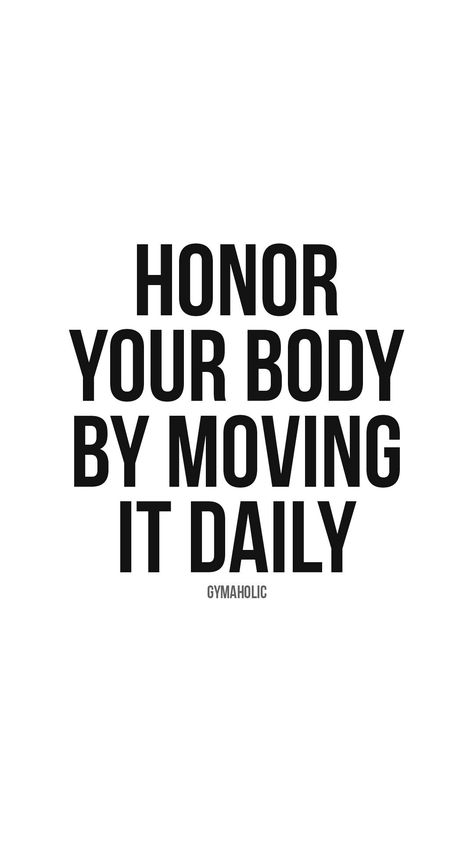 Daily Workout Quote, Moving My Body Quotes, Daily Movement Quote, Excercise Quotes Motivation Inspiration, Move Your Body Quotes Motivation, Workout Affirmations Exercise, Positive Gym Quotes Motivation, Vision Board Body Fitness Motivation, Motivational Quotes Positive Workout