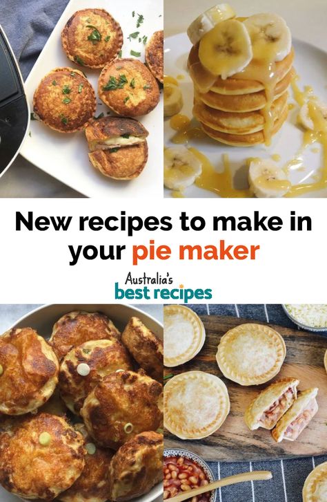 Mini Pie Recipes For Pie Maker, Breville Pie Maker Recipes, Piemaker Recipes Mini Pies, Mini Pie Maker Recipes Ideas, Kmart Pie Maker Recipes, Pie Maker Quiche Recipes, Dash Pie Maker Recipes, Dash Mini Pie Maker Recipes, Pie Maker Recipes Ideas