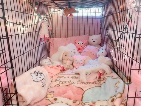 Puppygirl Aesthetic Pfp, Pet Play Dog Cage, Pup Play Art, Puppy Space Aesthetic, Omegaverse Nesting Aesthetic, Puppyspace Aesthetic, Little Spaces Room, Puppy Play Aesthetic, Puppyboy Aesthetic