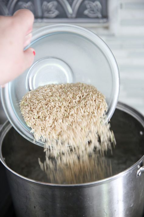 How to Boil Brown Rice {Like Pasta} - Our Best Bites Perfect Brown Rice, Our Best Bites, Fluffy Rice, Grain Bowls, Grain Bowl, Citrus Juice, Stir Fries, Basic Recipes, White Rice