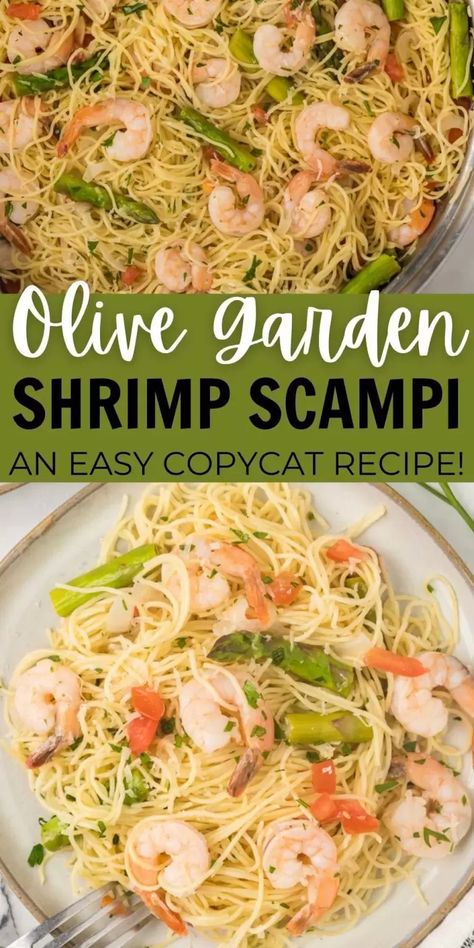 What Goes With Shrimp Scampi, Shrimp Scampi With Asparagus, Olive Garden Shrimp Scampi Recipe, Shrimp Scampi Recipe Easy, Olive Garden Shrimp Scampi, Bbg Recipes, Shrimp Recipes Pasta, Shrimp Scampi With Pasta, Best Shrimp Scampi Recipe