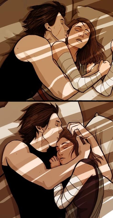 Kylo Ren Fan Art, Reylo Fanart, Kylo Rey, Bed Scene, Kylo Ren And Rey, Severus Rogue, Star Wars Kylo Ren, Star Wars Love, Star Wars Drawings