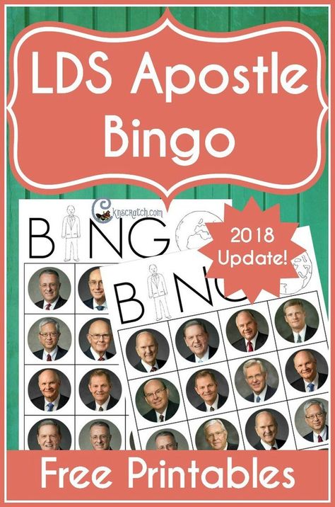 I love this! LDS apostle Bingo. Would be great to prepare for General Conference or a Family Home Evening (with new 2018 apostles) #FHE #LDSconf #Mormon #LDS Lds Conference Activities, General Conference Activities For Kids, Boys Activities, Lds Apostles, Conference Activities, General Conference Activities, Conference Ideas, Church Games, Sunday Activities