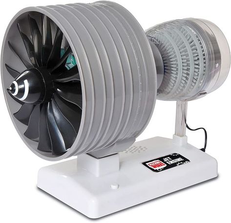 Machine Works MWHJ01 Jet Engine Toy-Replica Model Building Kit-Features Sounds and Illumination Model Engine Kits, Jet Motor, Operating Model, Diy Kits For Adults, Model Building Kits, Stem Learning, Jet Engine, Combustion Engine, Science Kits